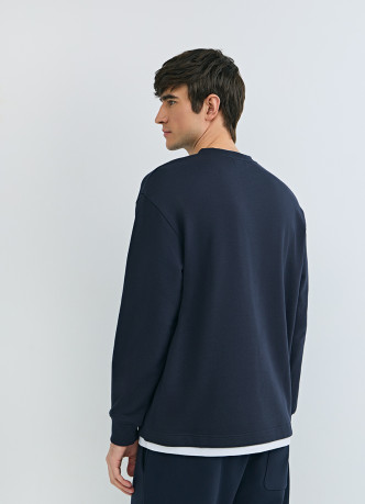 Свитшот с имитацией футболки