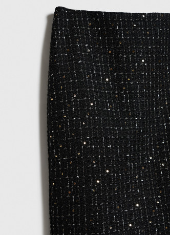 Твидовая юбка миди