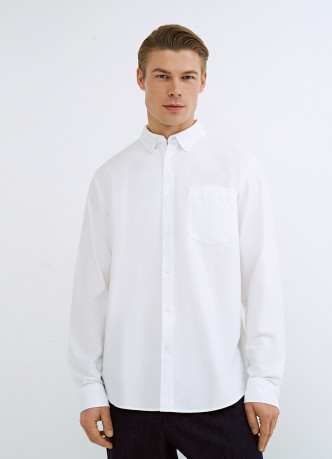 Рубашка из ткани оксфорд