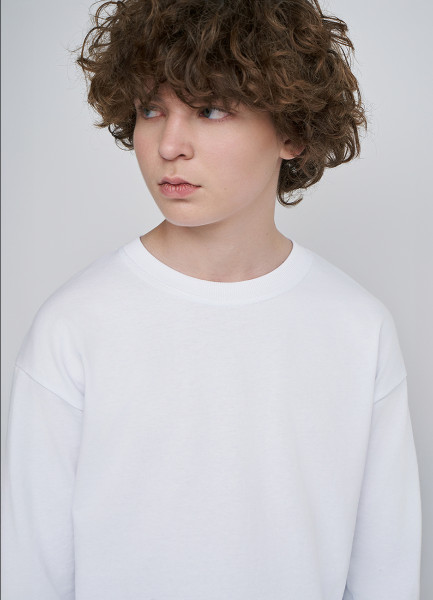 Лонгслив для мальчиков 31527230299 Белый, размер 128, фото 3