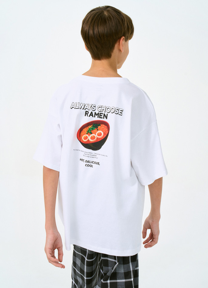 Футболка пижамная с принтом для мальчиков