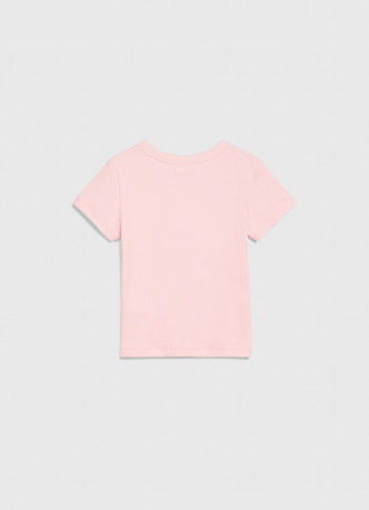 Футболка в рубчик для девочек