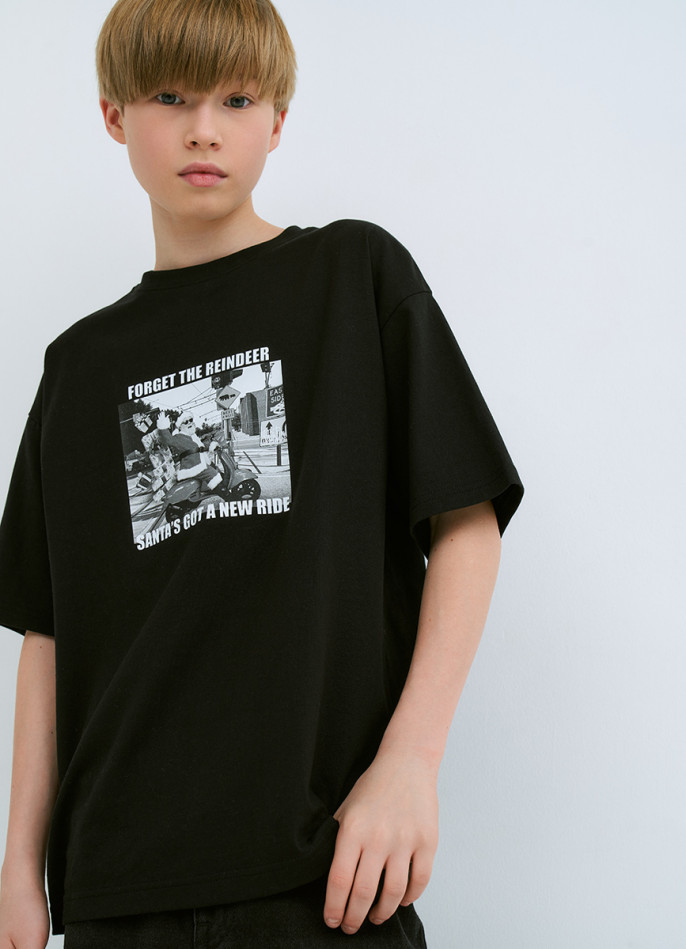 Футболка с принтом для мальчиков