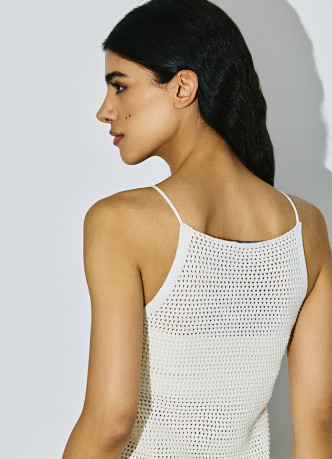 Топ ажурной вязки