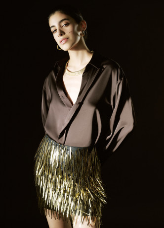 Сатиновая блузка