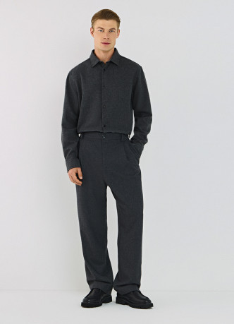 Широкие брюки из смесовой шерсти