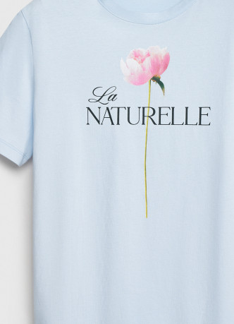 Футболка с цветочным принтом