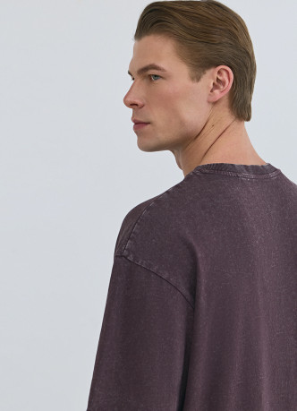 Базовая футболка с эффектом стирки