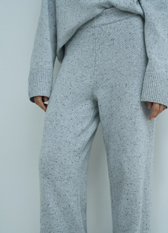 Широкие брюки из фактурной пряжи