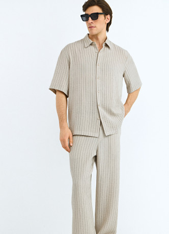 Широкие брюки из смесовой вискозы