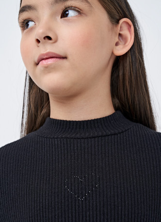 Лонгслив прилегающий для девочек