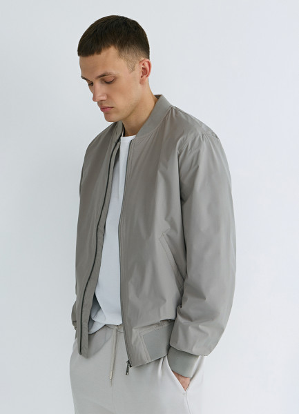 

Бомбер на молнии, Бежевый