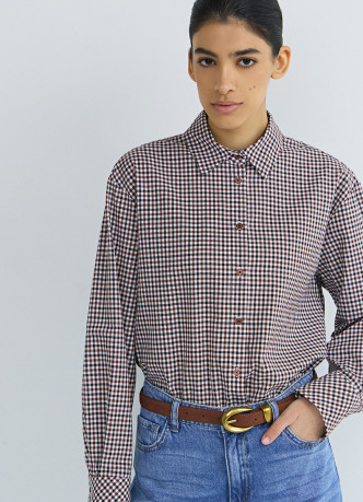 Рубашка в клетку виши