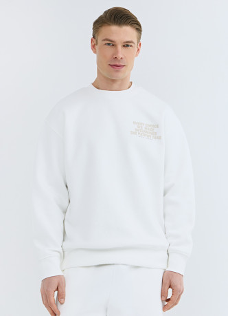 Базовый свитшот с принтом