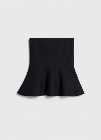 Вязаный топ с баской