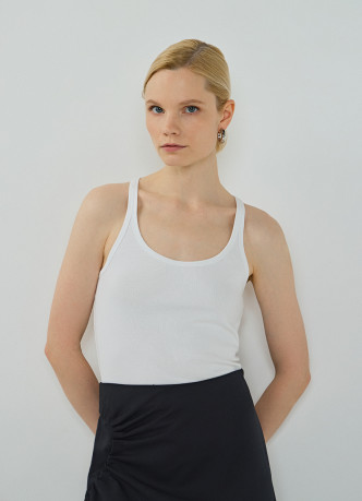 Майка в рубчик