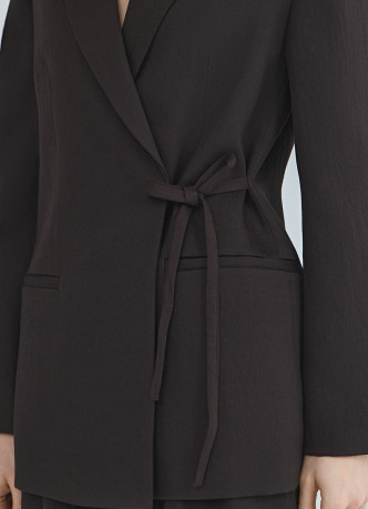 Жакет на запах с завязками