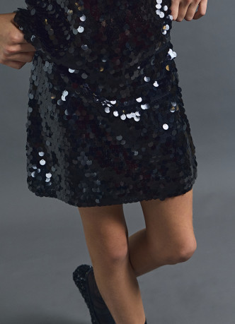 Мини-юбка с пайетками для девочек