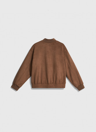 Бомбер из искусственной замши для мальчиков