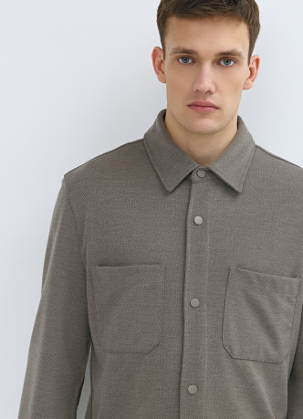 Рубашка из плотного трикотажа