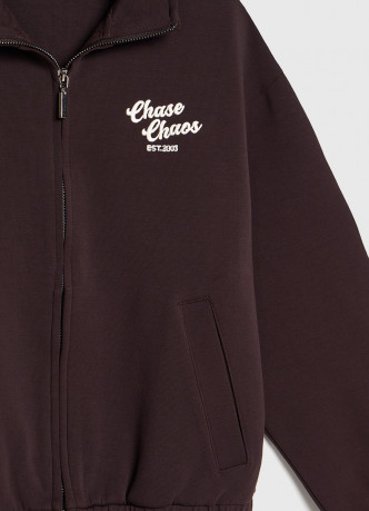 Толстовка на молнии с лампасами для мальчиков