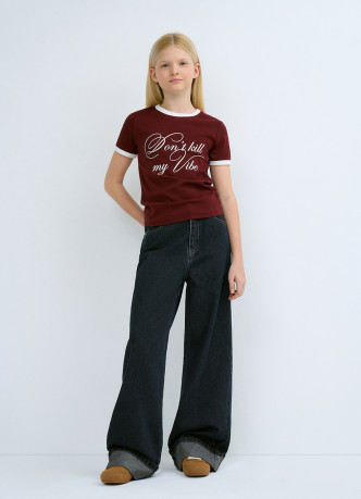 Джинсы Wide leg для девочек