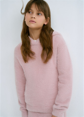 Худи с пушистым эффектом для девочек