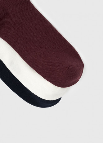 Высокие носки в рубчик с поддержкой стопы, 3 пары