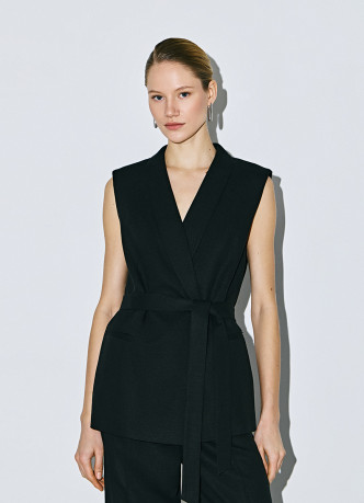 Удлиненный жакет на запах