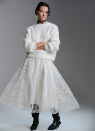 Кружевная юбка А-силуэта