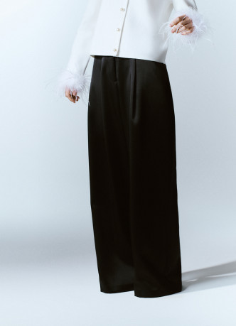 Атласные прямые брюки