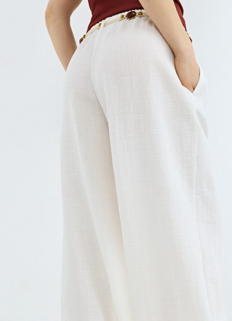 Широкие брюки с поясом