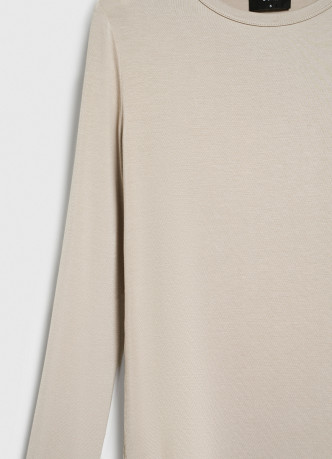 Лонгслив с содержанием модала и шёлка