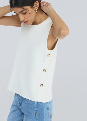 Топ с пуговицами