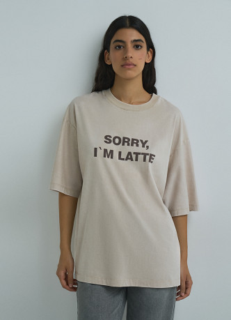 Футболка оверсайз с принтом