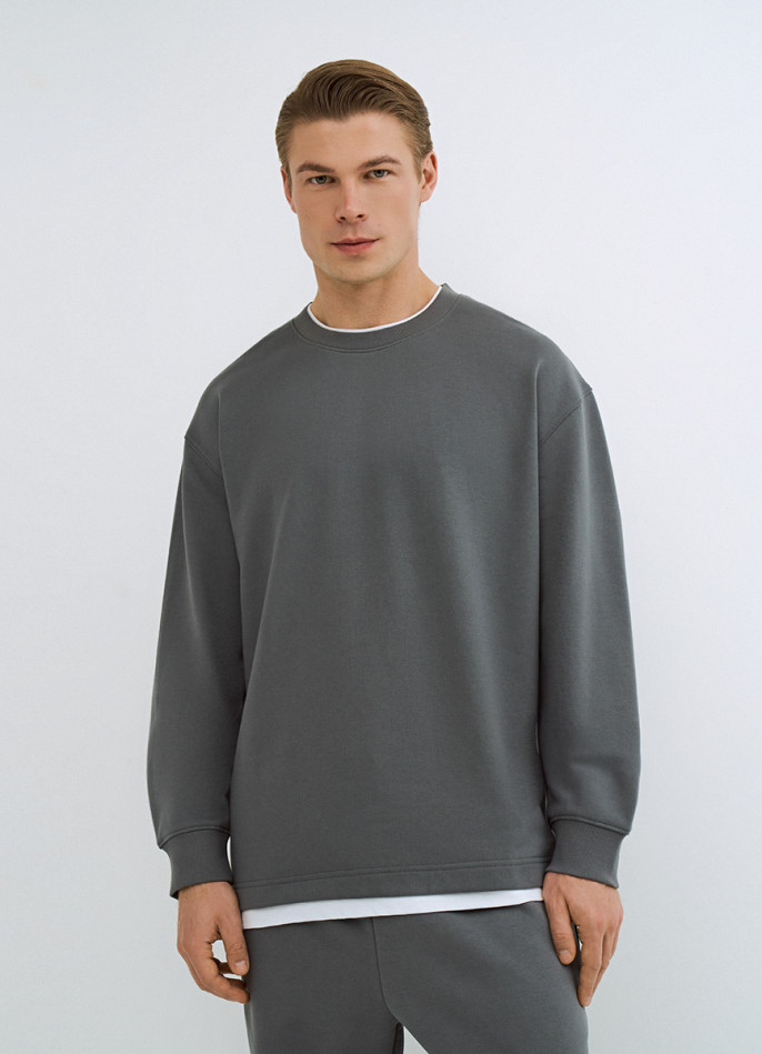 Свитшот с имитацией футболки