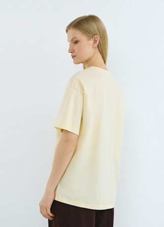 Хлопковая футболка свободного кроя