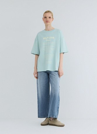 Футболка оверсайз с принтом