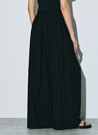 Широкие брюки на эластичном поясе