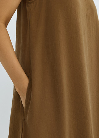 Платье макси из купры