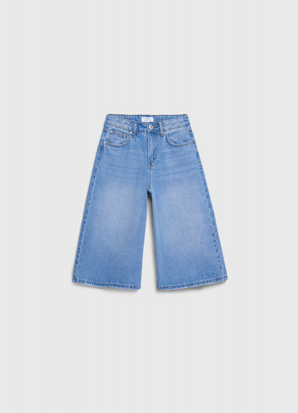 

Шорты-бермуды из денима для девочек, Голубой