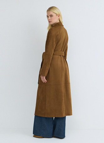 Замшевый тренч