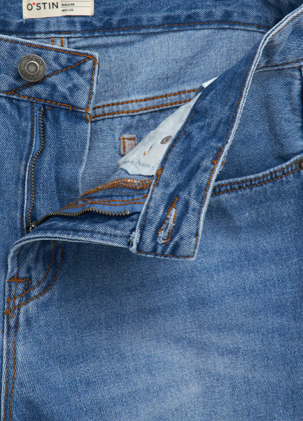 Прямые джинсы, Голубой O`Stin MPA10CO02-D5 - фото 8