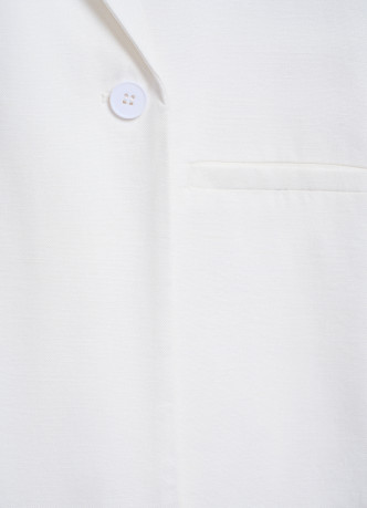 Двубортный льняной жакет