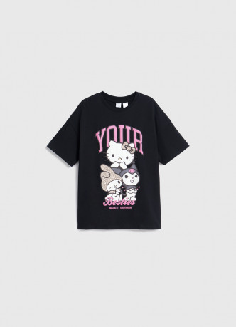 Футболка с принтом Hello Kitty для девочек