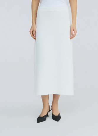 Вязаная юбка миди А-силуэта