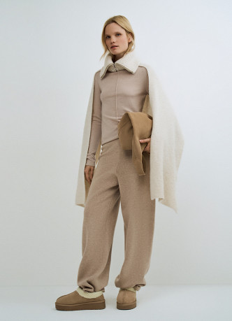 Шарф с воротником на молнии