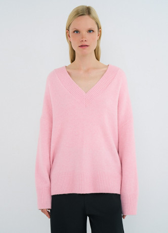 Джемпер из мягкой пряжи с шерстью