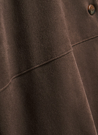 Рубашка из искусственной замши