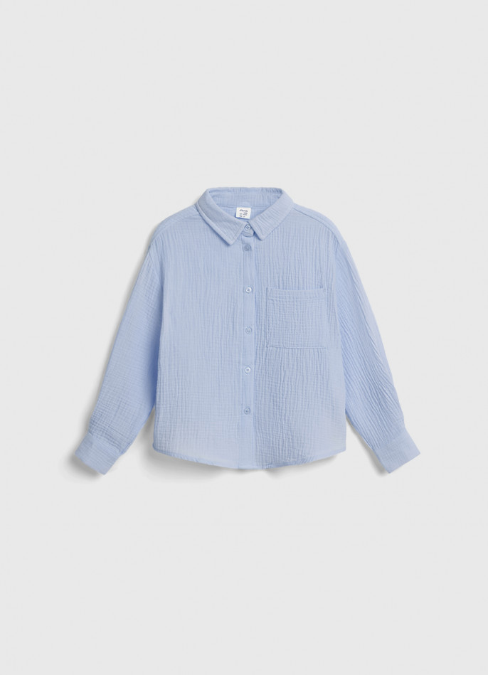 Рубашка из муслина для девочек